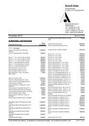 Preisliste VK - Scholl-Zelte