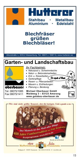 Blechfräser grüßen Blechbläser! Garten- und Landschaftsbau