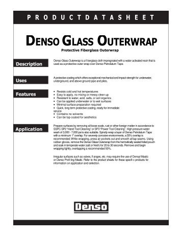 DENSO GLASS OUTERWRAP