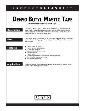 DENSO BUTYL MASTIC TAPE