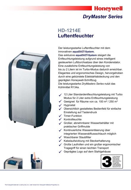 DryMaster Series HD-1214E Luftentfeuchter