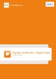 Digitale Landkarten / Digital maps