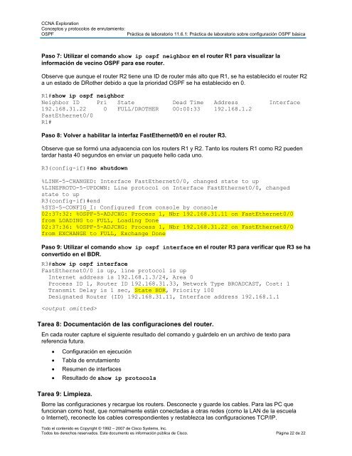 PrÃ¡ctica de laboratorio 11.6.1: PrÃ¡ctica de laboratorio sobre ...