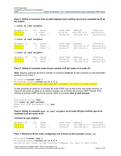 PrÃ¡ctica de laboratorio 11.6.1: PrÃ¡ctica de laboratorio sobre ...