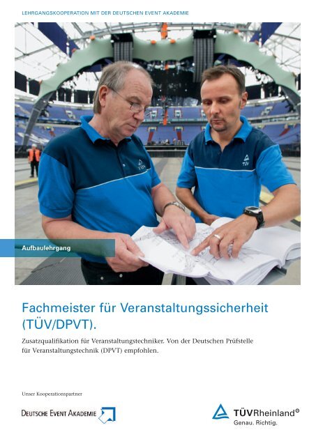 Fachmeister für Veranstaltungssicherheit (TÜV/DPVT). - Tuv