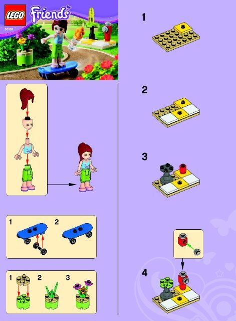 Lego Mia's Skateboard 30101 - Mia's Skateboard 30101 Bi 2002/ 2 -30101 V.29 - 2