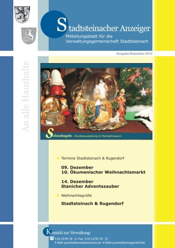 Ausgabe: Dezember 2012 - Stadt Stadtsteinach