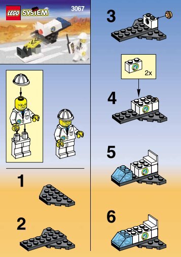 Lego REMOTE CONTROL ROCKET 3067 - Remote Control Rocket 3067 Building Inst. For 3067 - 1