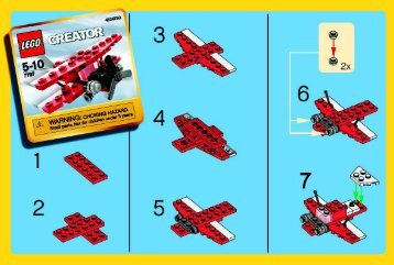 Lego Bi-Plane 7797 - Bi-Plane 7797 Build. Inst.2001,7797 V39/v46 - 1