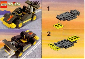Lego BLACK FORMULA 1 2886 - Black Formula 1 2886 Building Instr. Item 2886 In - 1