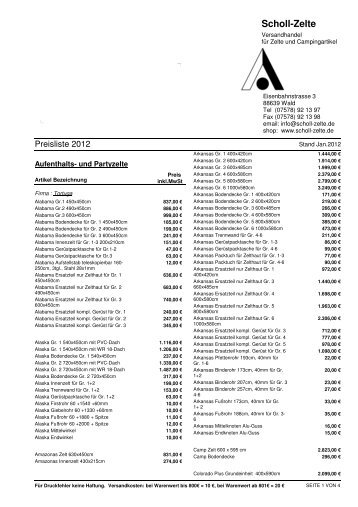 klicken - Scholl-Zelte