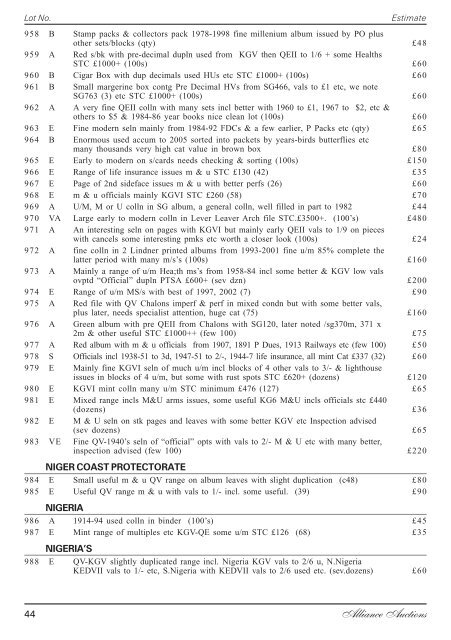 Alliance Auctions