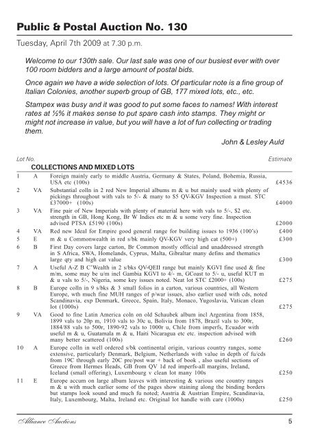 Alliance Auctions