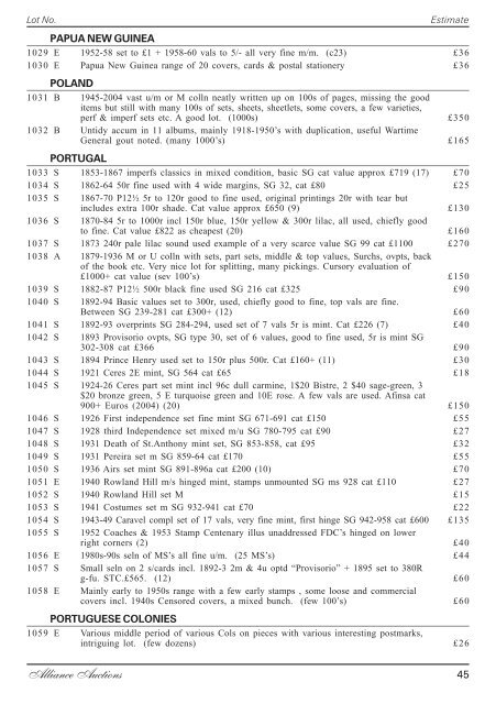 Alliance Auctions