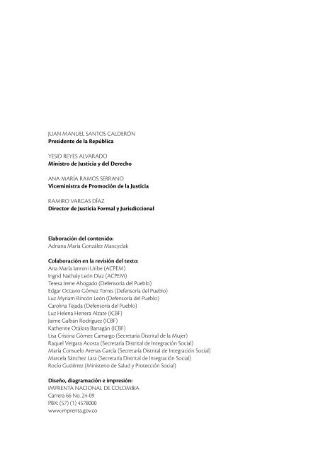 GUIA DE PROCEDIMIENTOS PARA COMISARIAS DE FAMILIA PARA EL ABORDAJE DE LA VIOLENCIA INTRAFAMILIAR CON ENFOQUE EN GENERO