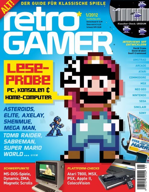 Leseprobe Retro Gamer 1/2012 - GamersGlobal