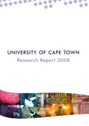 University of Cape Town Research Report 2008