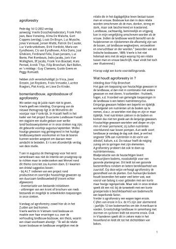 agroforestry bomenlandbouw, agrobosbouw of agroforestry ... - Wervel