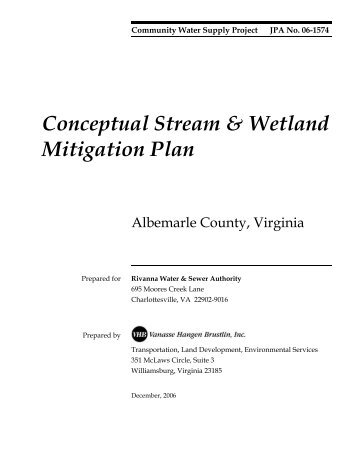 Conceptual Stream & Wetland Mitigation Plan