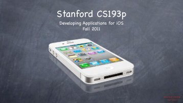 Stanford CS193p