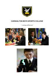 CARSHALTON BOYS SPORTS COLLEGE