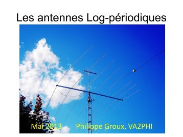 Les antennes Log-périodiques