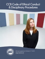 CCB Code of Ethical Conduct & Disciplinary Procedures