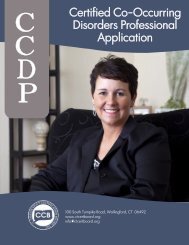 Certified Co-Occurring Disorders Professional Application