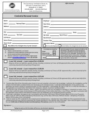 Credential Renewal Invoice