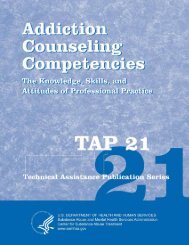 ADDICTION COUNSELING COMPETENCIES