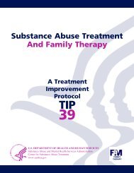Substance Abuse Treatment And Family Therapy - ERIC