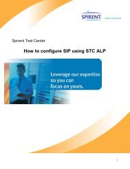 How to configure SIP using STC ALP