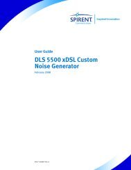 DLS 5500 xDSL Custom Noise Generator