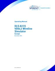 DLS-8235 VDSL2 Wireline Simulator