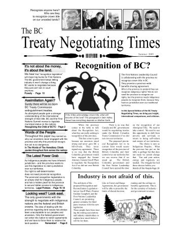 Treaty Negotiating Times