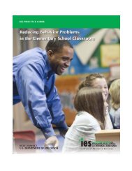 Reducing Behavior Problems in the Elementary School Classroom