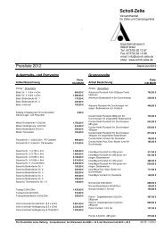 Preisliste VK - Scholl-Zelte