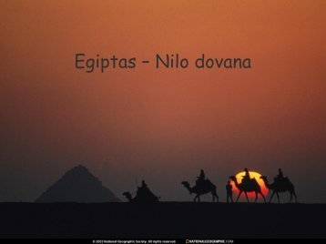 Egiptas – Nilo dovana