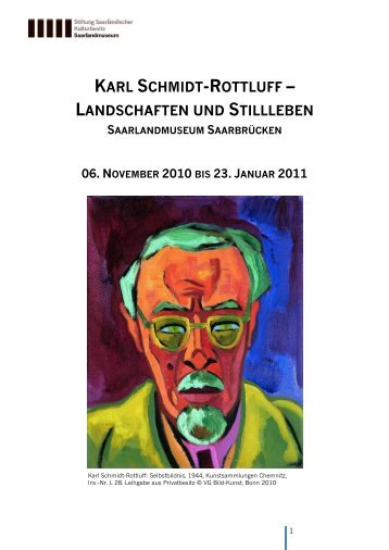 karl schmidt-rottluff – landschaften und stillleben - Saarland Museum