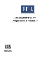 EnhancementPak 3.0 Programmer’s Reference