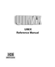 UIM/X Reference Manual