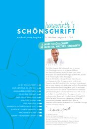 Jungwirth´s SCHÖNSCHRIFT - Plastische Chirurgie Dr. Walther ...