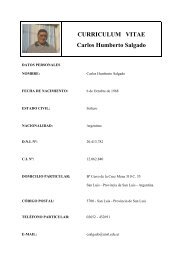 CURRICULUM VITAE Carlos Humberto Salgado