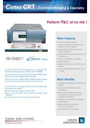 Cortex CRT- Command Ranging & Telemetry - Zodiac Data System