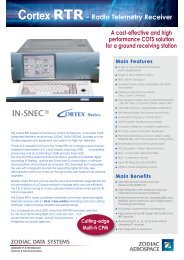 Cortex CRT- Command Ranging & Telemetry - Zodiac Data System