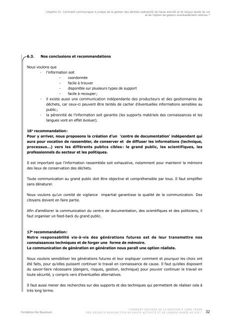 Rapport Conférence citoyenne organisé par FRB - Plan Déchets