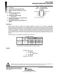 OP07C OP07D PRECISION OPERATIONAL AMPLIFIERS