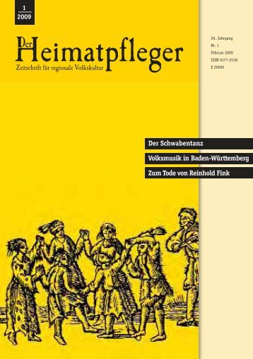 Der Schwabentanz Volksmusik in Baden-Württemberg Zum Tode von Reinhold Fink