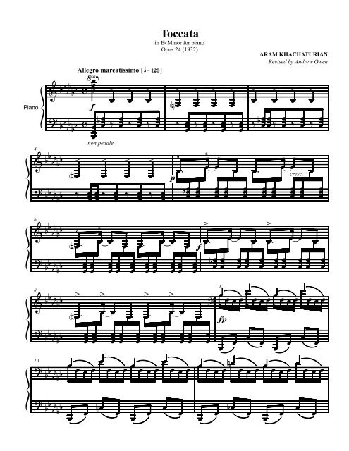 Khachaturian Op 1 24 Toccata Pdf