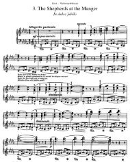Liszt - The Shepherds At The Manger - Free Piano Sheet Music by ...